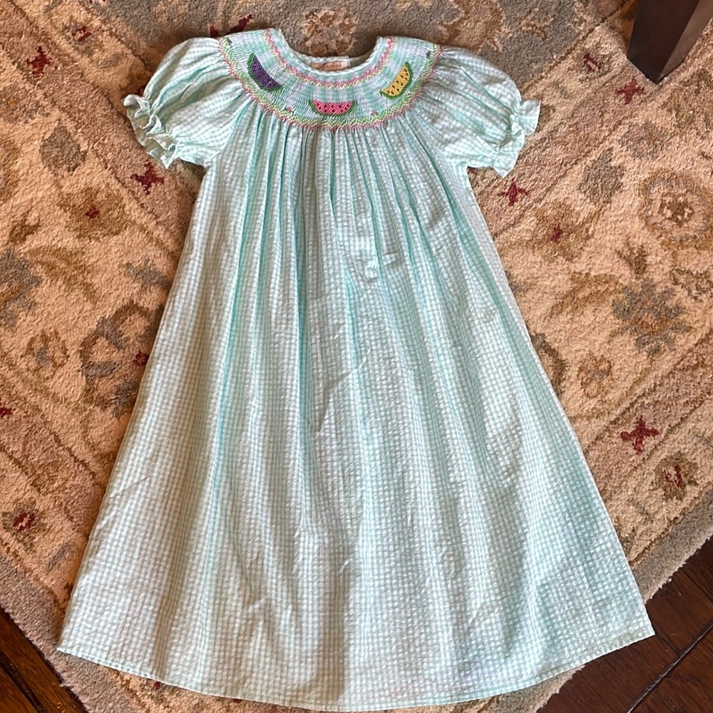 Rosalina smocked watermelon dress size 4T
